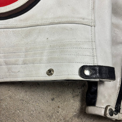 Veste en cuir Lucki Strike Kevin Scwantz 1993