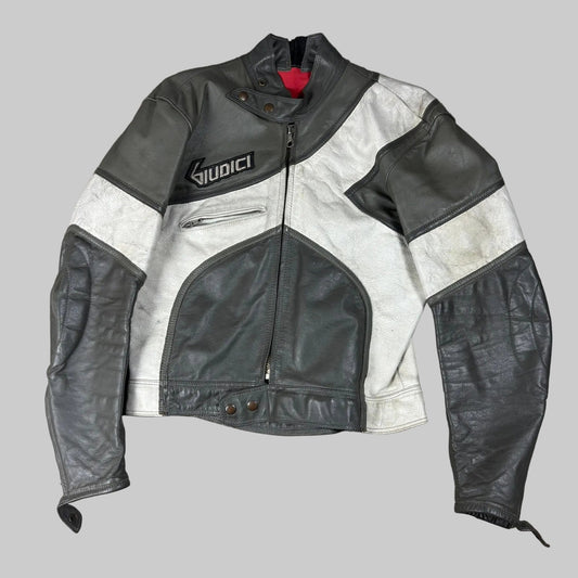 veste en cuir Giudicci années 90