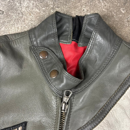 veste en cuir Giudicci années 90