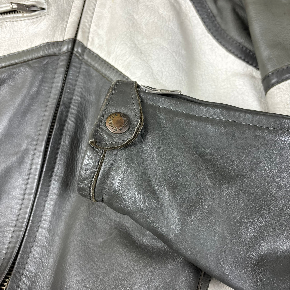 veste en cuir Giudicci années 90