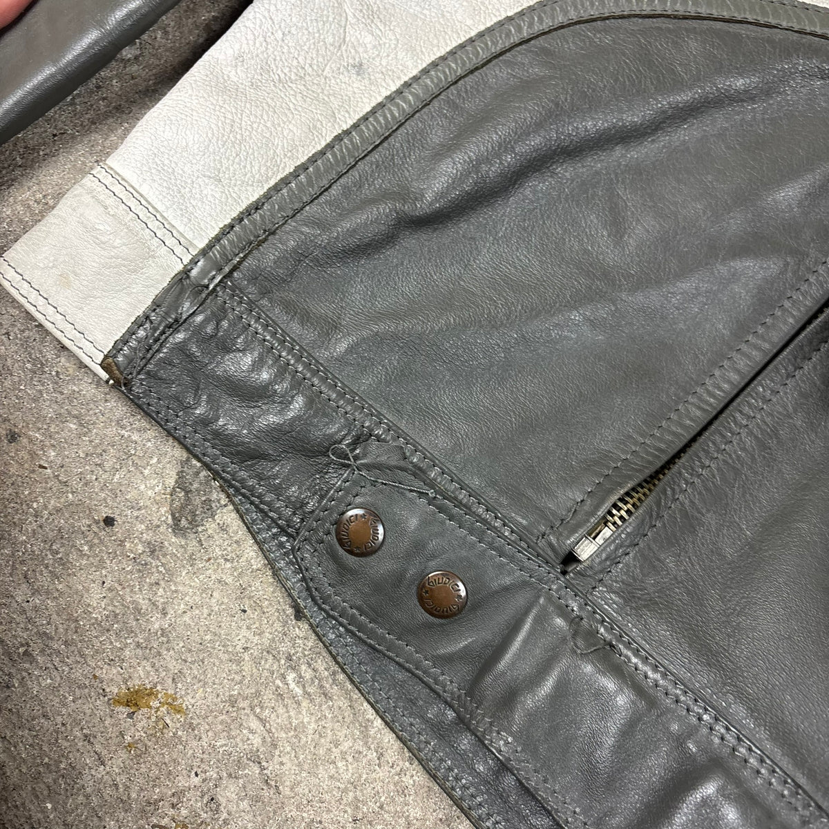 veste en cuir Giudicci années 90