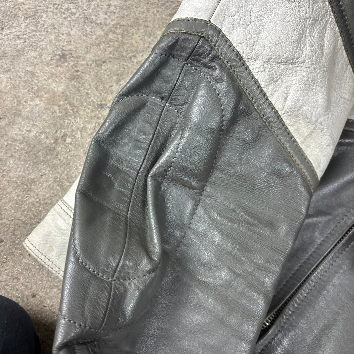veste en cuir Giudicci années 90