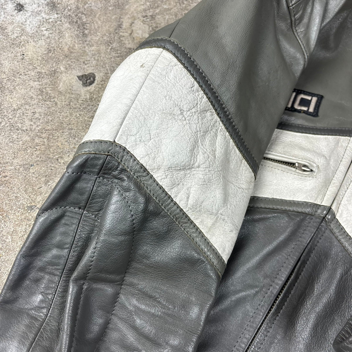 veste en cuir Giudicci années 90