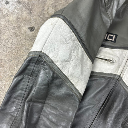 veste en cuir Giudicci années 90