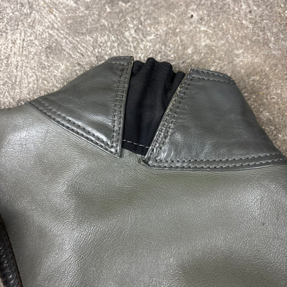 veste en cuir Giudicci années 90