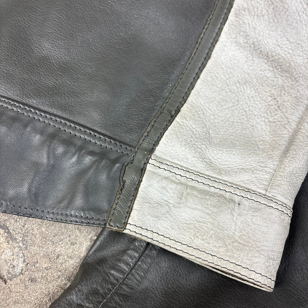 veste en cuir Giudicci années 90