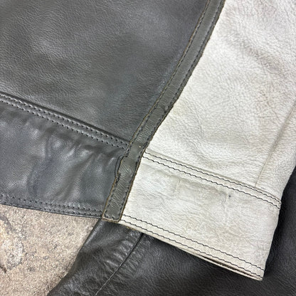 veste en cuir Giudicci années 90