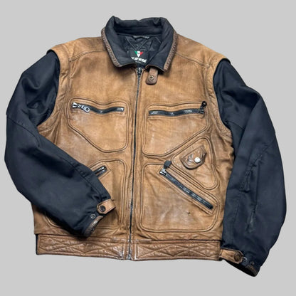 Veste en cuir et textile dainese Y2K