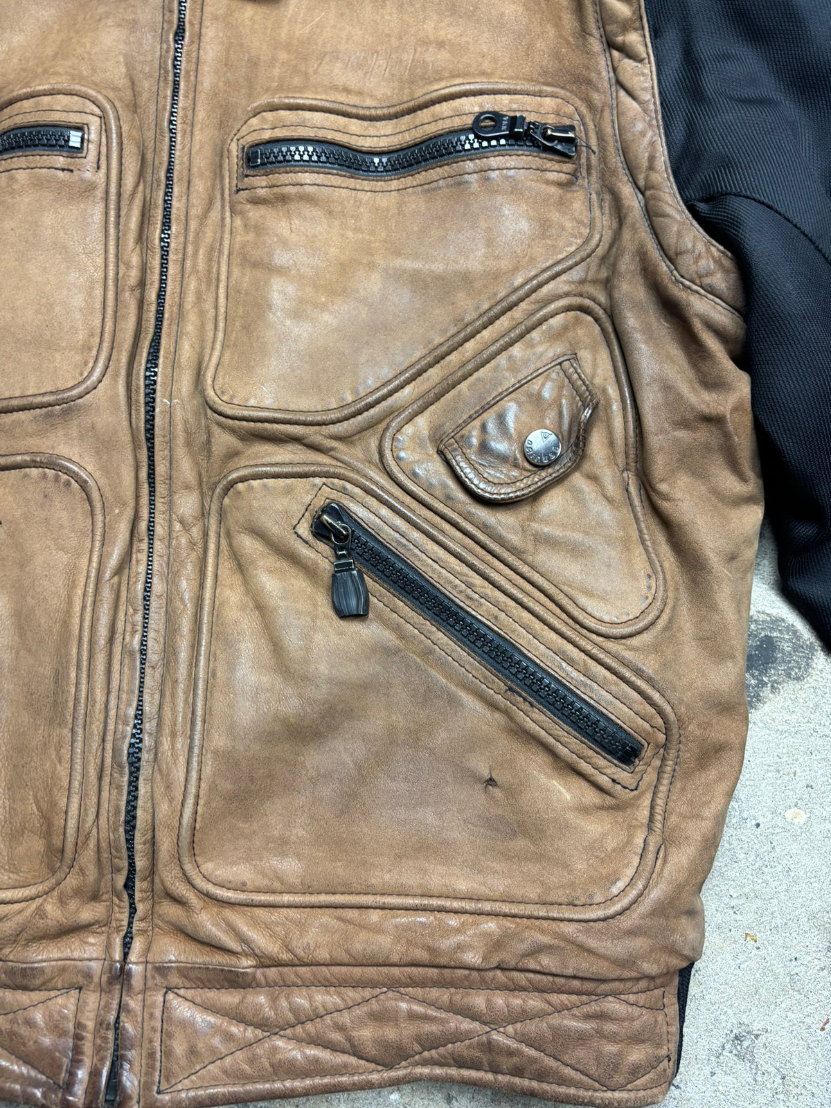 Veste en cuir et textile dainese Y2K