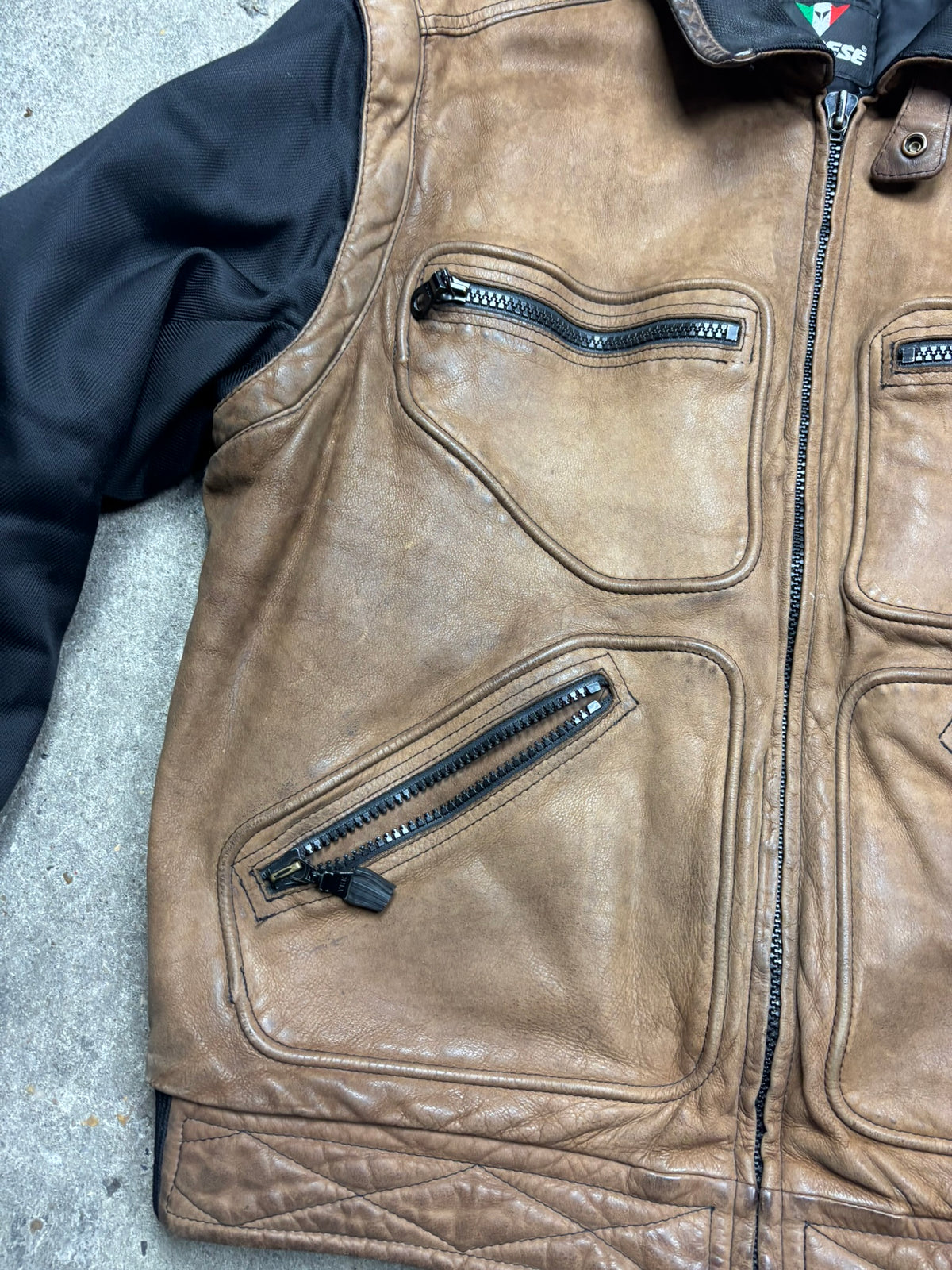 Veste en cuir et textile dainese Y2K