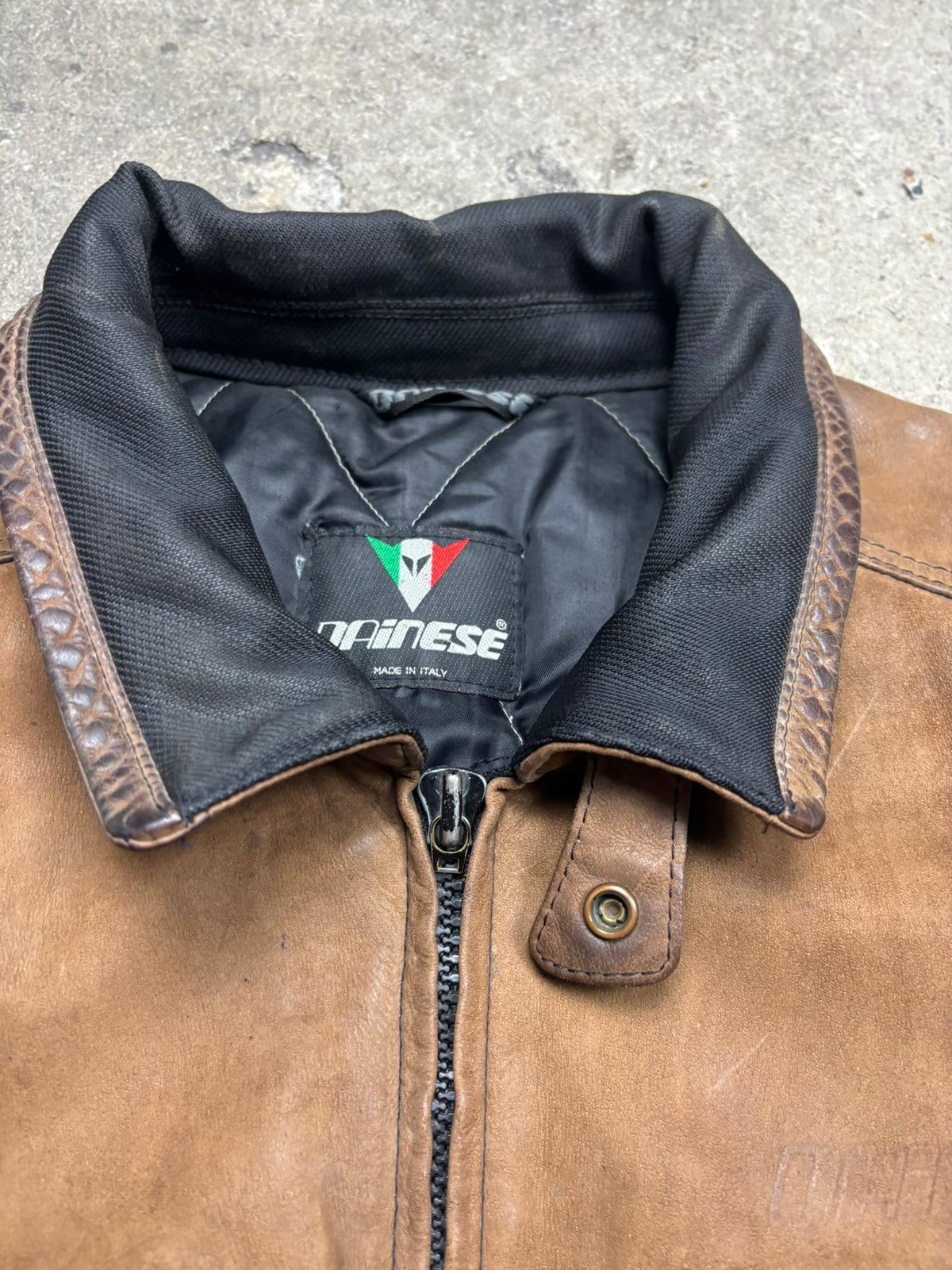 Veste en cuir et textile dainese Y2K