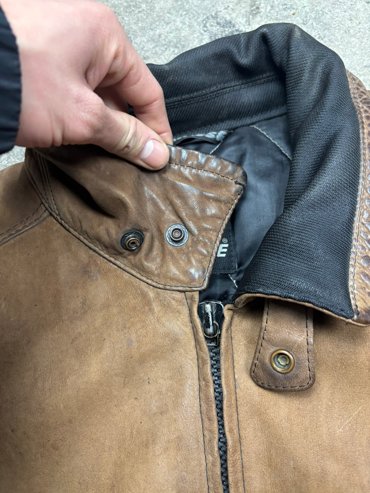 Veste en cuir et textile dainese Y2K