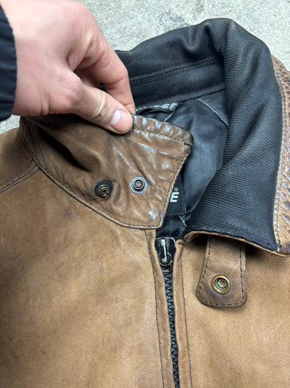 Veste en cuir et textile dainese Y2K