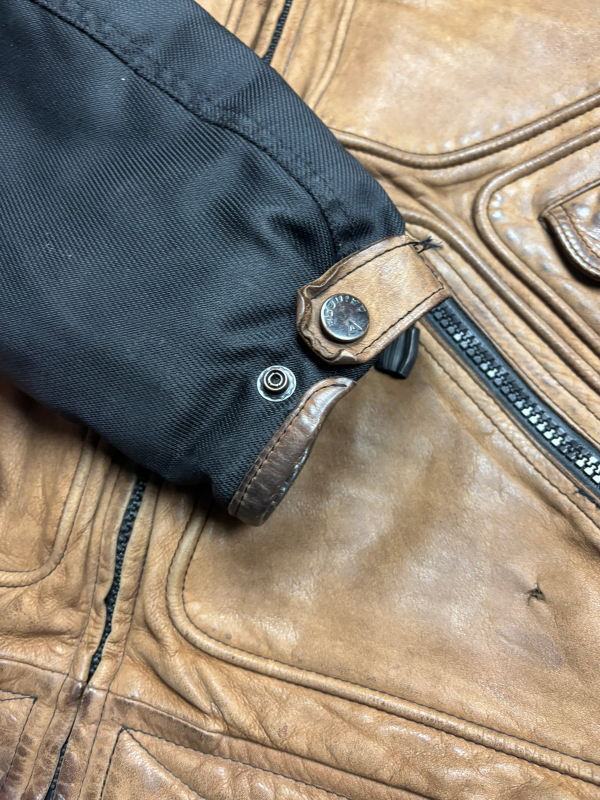Veste en cuir et textile dainese Y2K