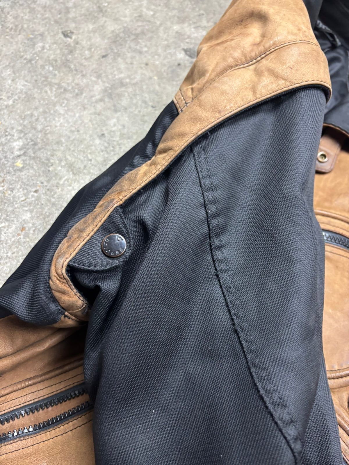 Veste en cuir et textile dainese Y2K