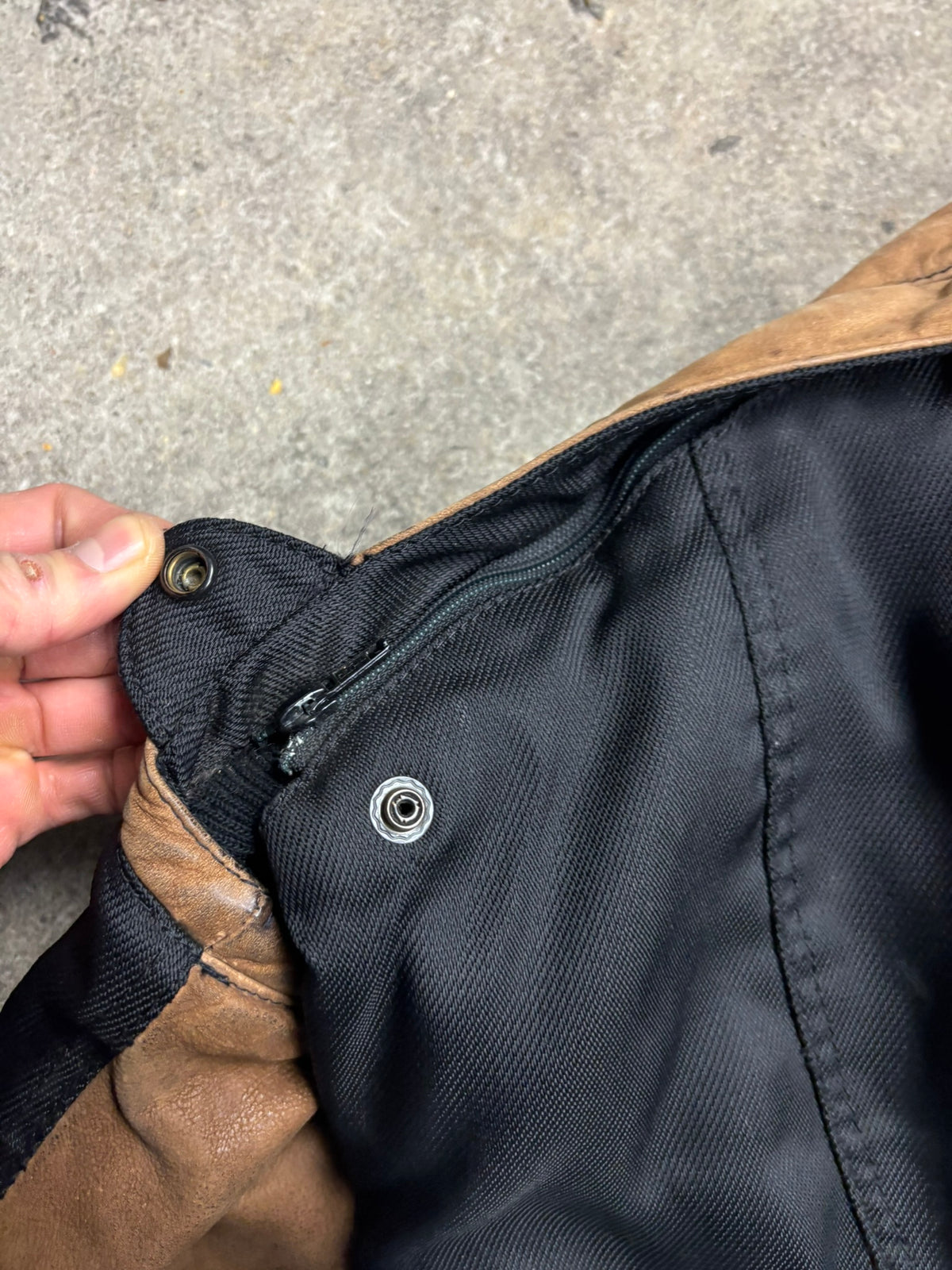 Veste en cuir et textile dainese Y2K